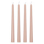 Sand Tapered Candles, 4 pack
