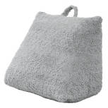 Gray Sherpa Wedge Pillow