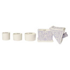 Ceramic Measuring Cups - Purple Gingerbread