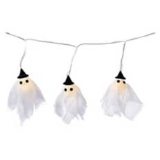 72" Long Pre-Lit LED Halloween Garland - Witch Ghosts