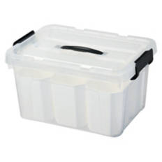 Storage Bin with Removable Inserts, White