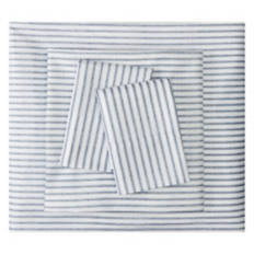4 Piece Full Size Bed Sheet Set, Stripe