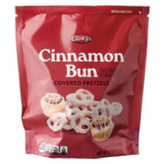 Cinnamon Bun Flavored Covered Pretzels, 8 oz