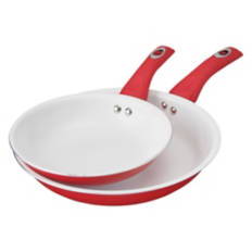 8"/10" Fry Pan Set - 2 Pack, Red
