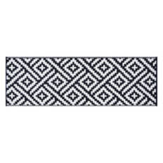 2' x 6' Reversible Indoor/Outdoor Runner - Navy/White Diamond
