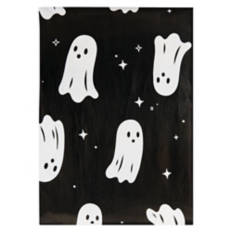 70" Round Halloween Vinyl Tablecloth - Ghosts
