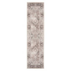 2' x 8' Oversized Washable Runner - Brown Traditional
