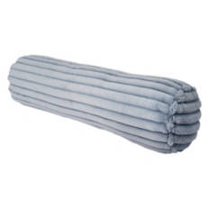 36" x 10" Super Soft Bolster Pillow, Blue Ribbed