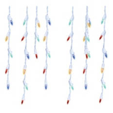 Icicle Christmas Lights, Multi Color
