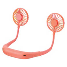 USB Rechargeable Neck Fan, Orange