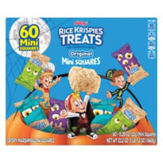 Halloween Rice Krispies Mini Squares Treats, 60 count