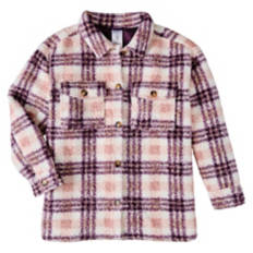 Ladies Shacket - Pink, L