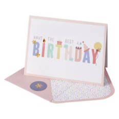 5" x 7" Birthday Greeting Card - Best Birthday