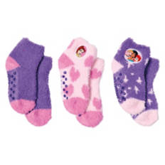 3 Pack Children's Princess Fuzzy Socks, 6-8