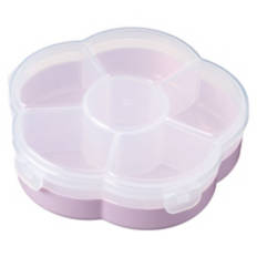 Purple Flower Divided Snackle Box