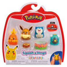 6 Pack Mini Pokémon Squish-A-Longs Set