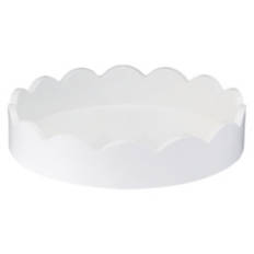 Round Shaped Spring Tray, White