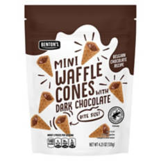 Mini Waffle Dark Chocolate Cones, 4.23 oz