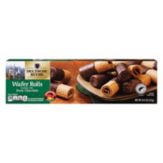 Dark Chocolate Coated Wafer Rolls, 4.41 oz