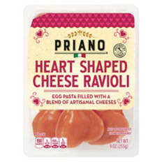 Heart Shaped Cheese Ravioli, 9 oz