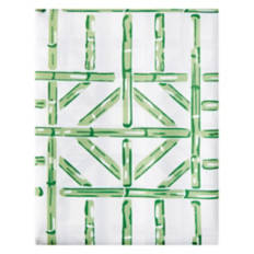 60" x 84" Indoor/Outdoor Tablecloth, Green Geo