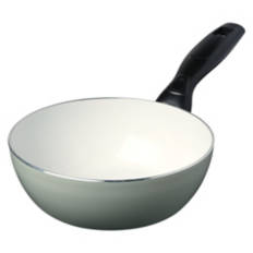 Mini Ceramic Wok Pan, Green