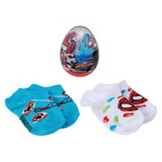 2 Pack Children's Easter Socks - Spiderman, 4-6