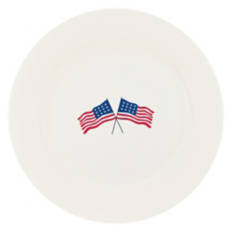 4 Pack Americana Stoneware Plates - White