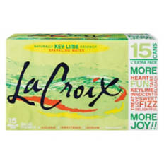 Key Lime Flavored Sparkling  Water - 15 pack, 12 fl oz can