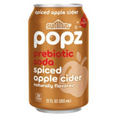 Popz Spiced Apple Cider Prebiotic Soda