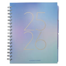 12 Month Format Academic Planner - Pastel