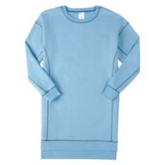 Ladies Sweatshirt Dress - Blue, L