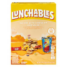 Nachos with Cheese Dip and Salsa Lunchables