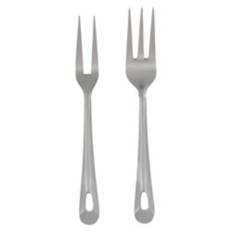 2 Piece Stainless Steel Serving Utensils - Two & Three Prong Forks