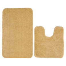 2 Piece Bath Rug Set - Tan