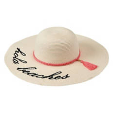 Ladies Beach Hat - Hola Beaches, One Size