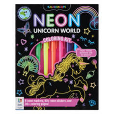 Kids Coloring Kits - Neon Unicorn World