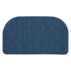 20" x 34" Slice Shaped Kitchen Accent Rug - Blue Polygon