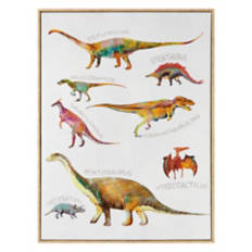 16" x 20" Kids Room Wall Art - Dinosaur