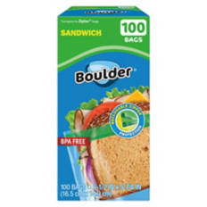 Reclosable Sandwich Bags, 100 count