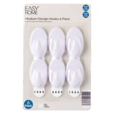 6 Pack Design Hooks, Medium