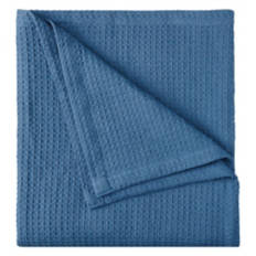 66" x 90" Twin/Twin XL Size Cotton Blanket, Blue