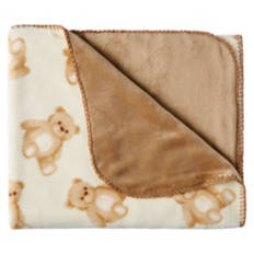 30” X 40” Warm & Cozy Baby Blanket, Bears Print