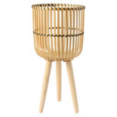 Plant Holder on Stand, Beige