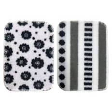 2 Pack Scrub Pads, Black & White