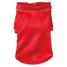 Holiday Pet Pajamas - Red Satin, XS