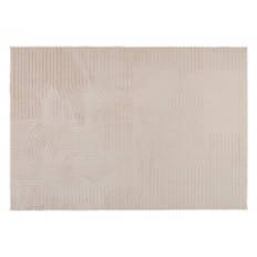 Soft Touch High-Low Faux Fur Rug - Taupe Arches