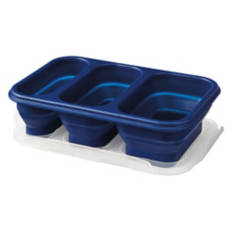 3 Compartment Lunch Box, Navy Blue