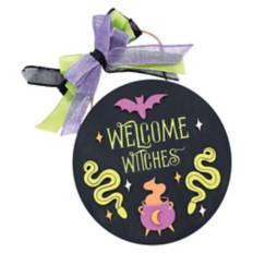 Create Your Own Halloween Circle Sign - Witch