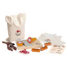 Kids Wood Food Roleplay Toy Set - Butcher